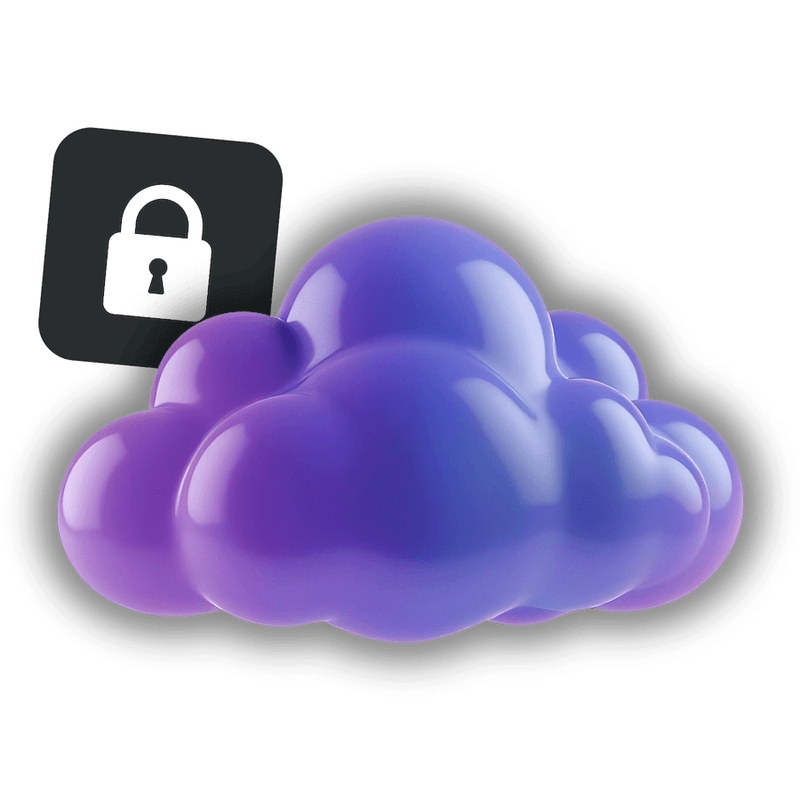 Illustration eines Cloud-Servers mit GPU-Icon